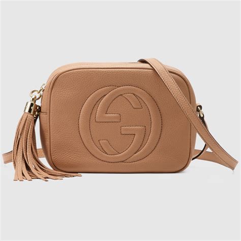 gucci soho colori|Rose Beige Leather Soho Small Disco Bag .